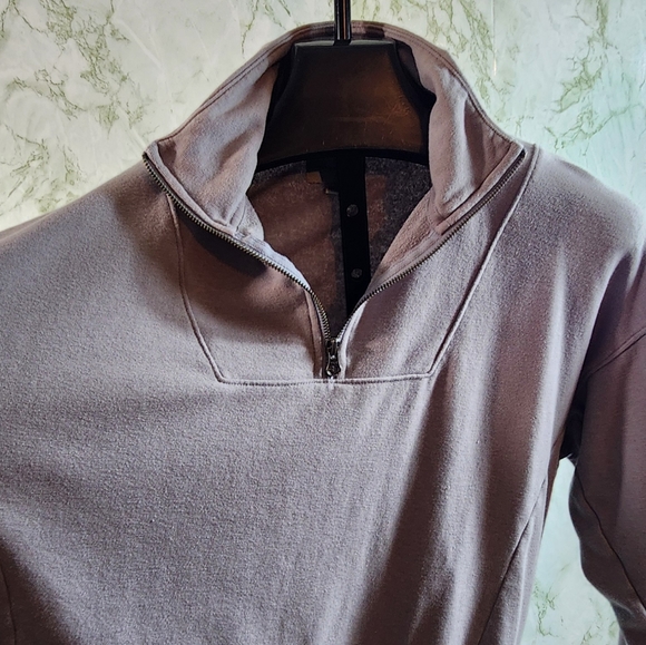 American Eagle Outfitters Ahh-Mazingly Soft 1/4 Zip Lavender Sweatshirt - Picture 7 of 11